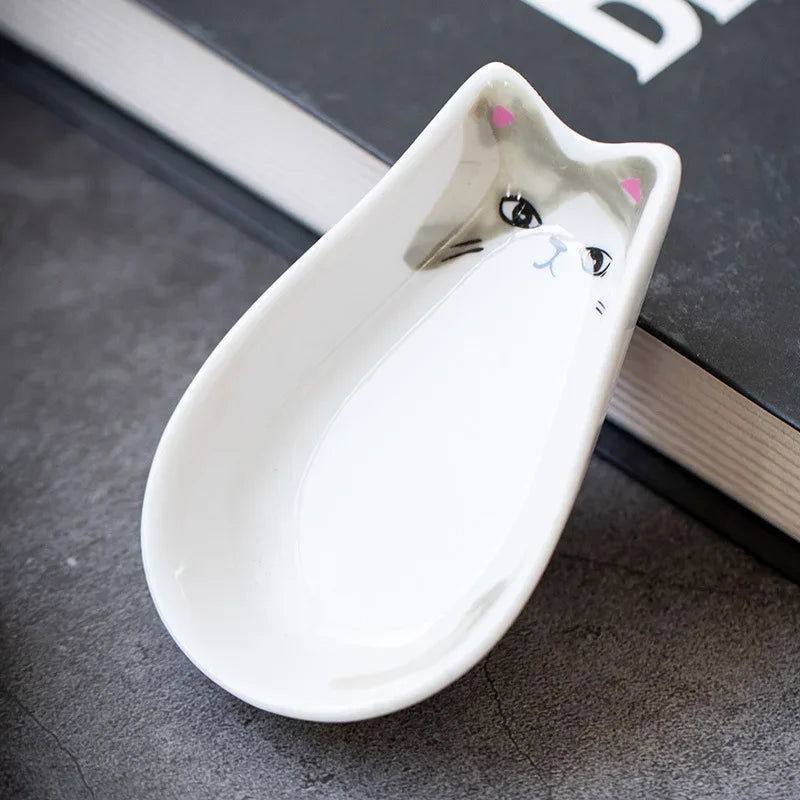 Japanese Style Ceramic tiny Plate Creativity Home Restaurant Soy Sauce Vinegar Mustard Seasoning  Animal Ceramic Dish Kitchen - Slobuy