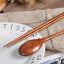 Japanese Wooden Reusable Sushi Chopsticks Spoon Cutlery Set Non-slip Travel Dinnerware Suit Tableware Kitchen Tools - Slobuy
