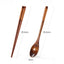 Japanese Wooden Reusable Sushi Chopsticks Spoon Cutlery Set Non-slip Travel Dinnerware Suit Tableware Kitchen Tools - Slobuy