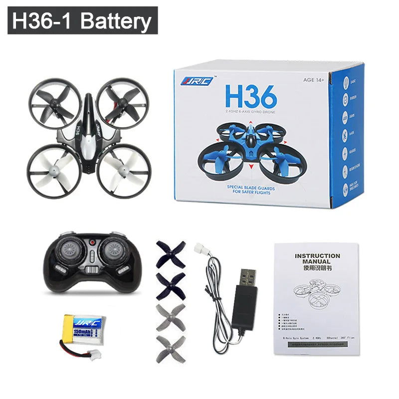 Jjrc H36 Mini Rc Drone 4Ch 6-Axis Headless Mode Helicopter 360 Degree Flip Remote Control Quadcopter Toys Mini Drone for Kids - Slobuy