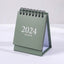 Journamm 2023.09 - 2024.12 Solid Color Mini Coil Desk Calendar with Dots Stickers Daily Planner Work Schedule Creative Supplies - Slobuy