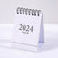 Journamm 2023.09 - 2024.12 Solid Color Mini Coil Desk Calendar with Dots Stickers Daily Planner Work Schedule Creative Supplies - Slobuy