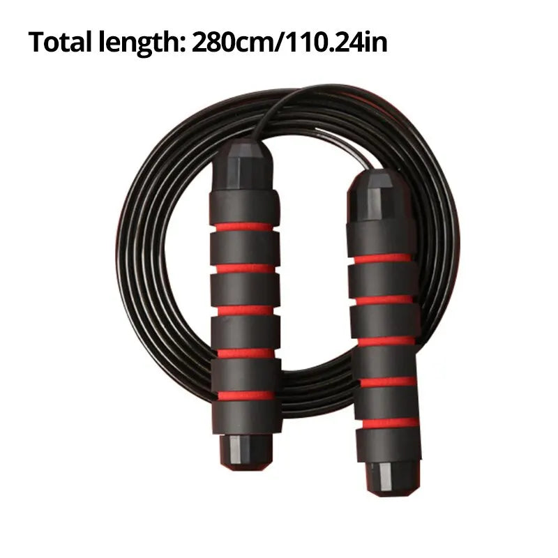 Jump Rope Tangle-Free Rapid Speed Jumping Rope Cable with Ball Bearings Steel Skipping Rope Gym Exercise Slim Body - Slobuy