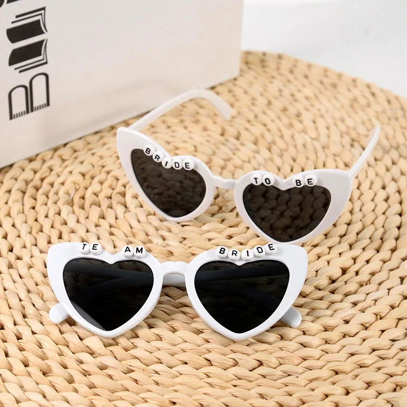 Just Married Sunglasses Wedding Bridal Shower Decoration Bride Groom Team Bride Glasses Bridesmaid Gift Bachelorette Party Decor - Slobuy