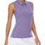 KEFITEVD Summer Golf Vest Women Sleeveless Polo Shirts Breathable Quick Dry Lightweight Sport Tank Top Tennis Running Gym Tops - Slobuy