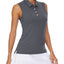 KEFITEVD Summer Golf Vest Women Sleeveless Polo Shirts Breathable Quick Dry Lightweight Sport Tank Top Tennis Running Gym Tops - Slobuy