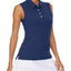 KEFITEVD Summer Golf Vest Women Sleeveless Polo Shirts Breathable Quick Dry Lightweight Sport Tank Top Tennis Running Gym Tops - Slobuy