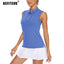 KEFITEVD Summer Golf Vest Women Sleeveless Polo Shirts Breathable Quick Dry Lightweight Sport Tank Top Tennis Running Gym Tops - Slobuy