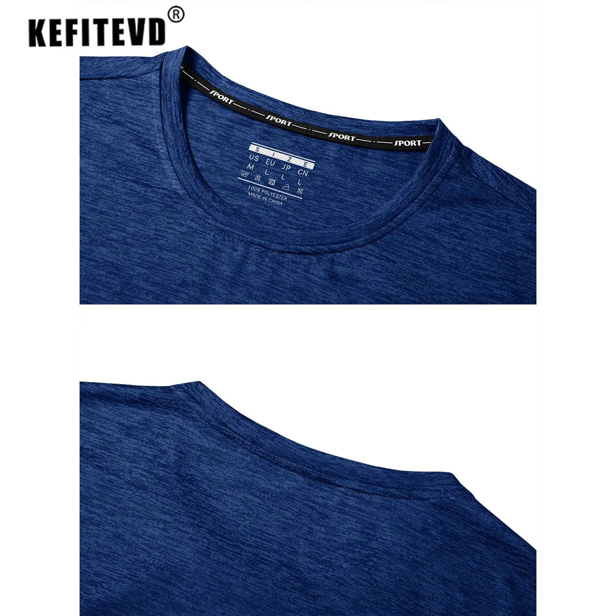 KEFITEVD Women Short Sleeve T-Shirt Quick Dry Athletic Casual T Shirts Workout Gym Yoga Wear Training Running Jogging T Shirt - Slobuy