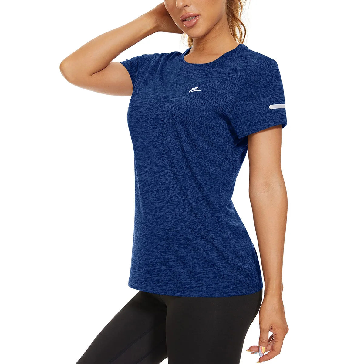 KEFITEVD Women Short Sleeve T-Shirt Quick Dry Athletic Casual T Shirts Workout Gym Yoga Wear Training Running Jogging T Shirt - Slobuy