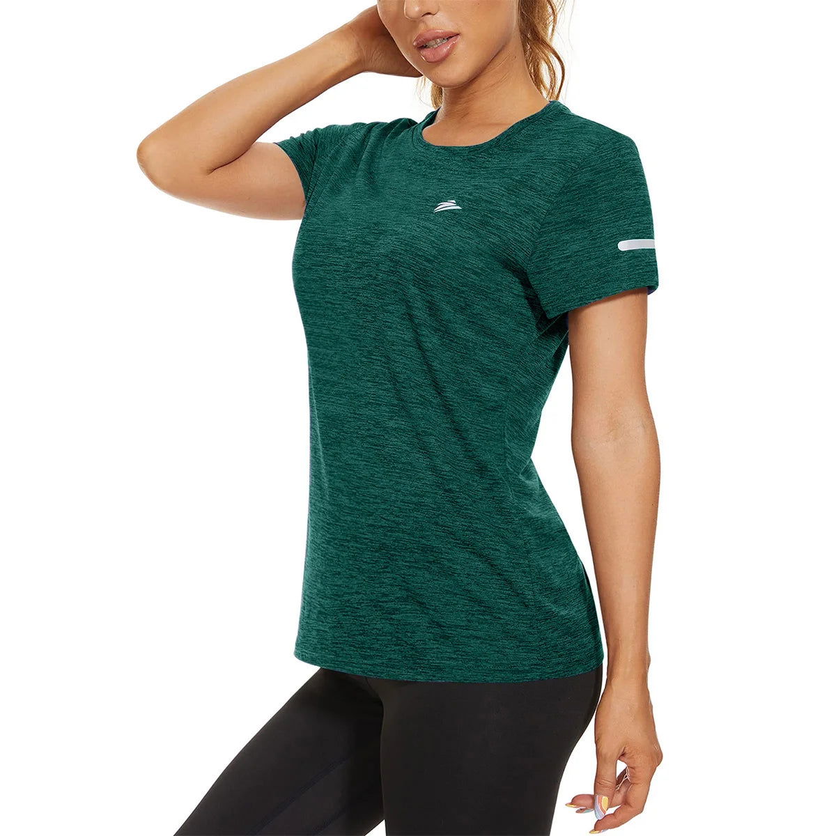 KEFITEVD Women Short Sleeve T-Shirt Quick Dry Athletic Casual T Shirts Workout Gym Yoga Wear Training Running Jogging T Shirt - Slobuy