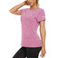 KEFITEVD Women Short Sleeve T-Shirt Quick Dry Athletic Casual T Shirts Workout Gym Yoga Wear Training Running Jogging T Shirt - Slobuy
