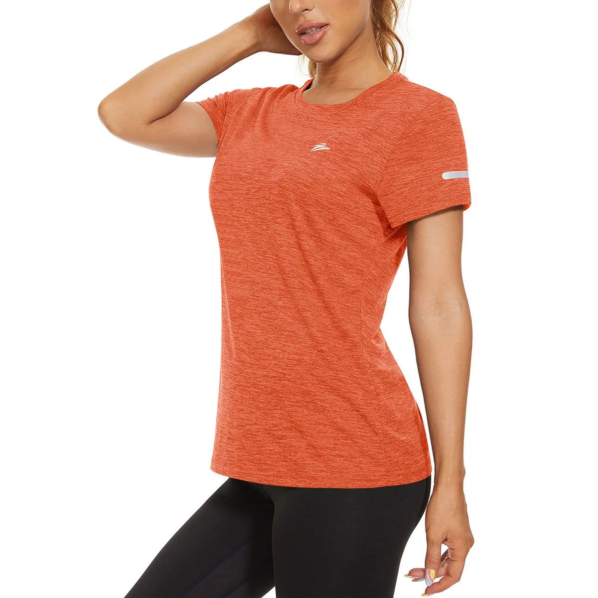 KEFITEVD Women Short Sleeve T-Shirt Quick Dry Athletic Casual T Shirts Workout Gym Yoga Wear Training Running Jogging T Shirt - Slobuy