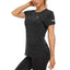KEFITEVD Women Short Sleeve T-Shirt Quick Dry Athletic Casual T Shirts Workout Gym Yoga Wear Training Running Jogging T Shirt - Slobuy