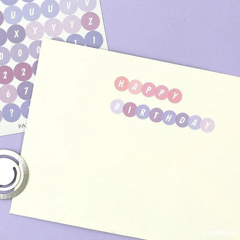Kawaii 4 Sheets Alphabet Letter Stickers DIY Scrapbooking Planner Journal Label Decoration Korean Stationery Office Supplies - Slobuy
