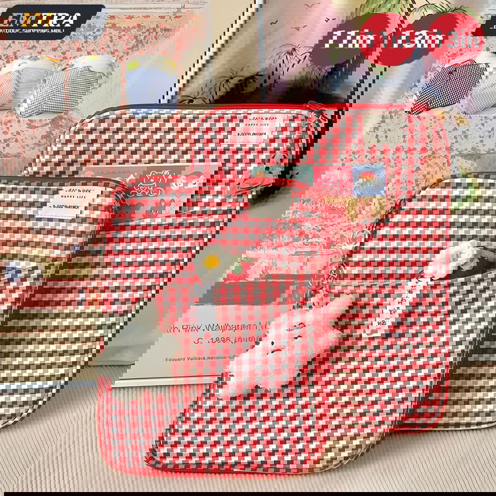Kawaii Tablet Sleeve Bag 7.9-12.9 inch Handbag Case For iPad Pro Samsung Xiaomi Sleeve Bag Cover Shockproof Pouch Multi Pockets - Slobuy