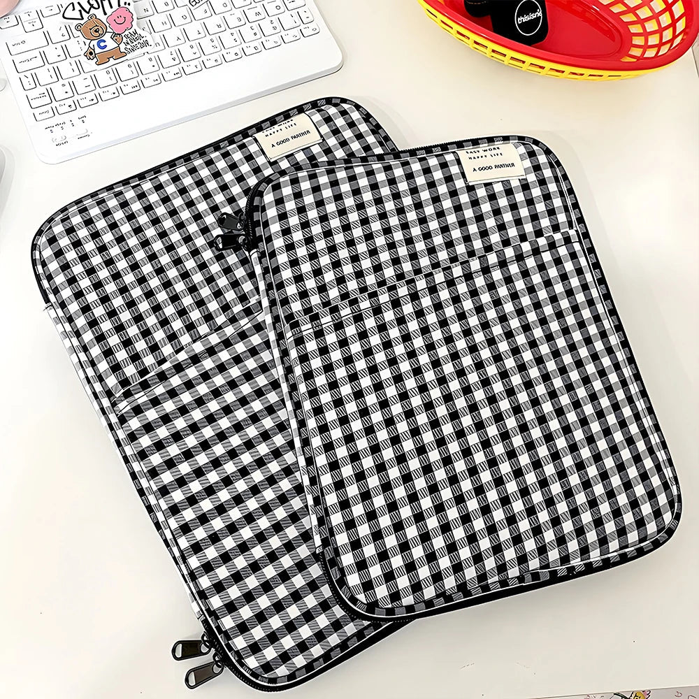 Kawaii Tablet Sleeve Bag 7.9-12.9 inch Handbag Case For iPad Pro Samsung Xiaomi Sleeve Bag Cover Shockproof Pouch Multi Pockets - Slobuy