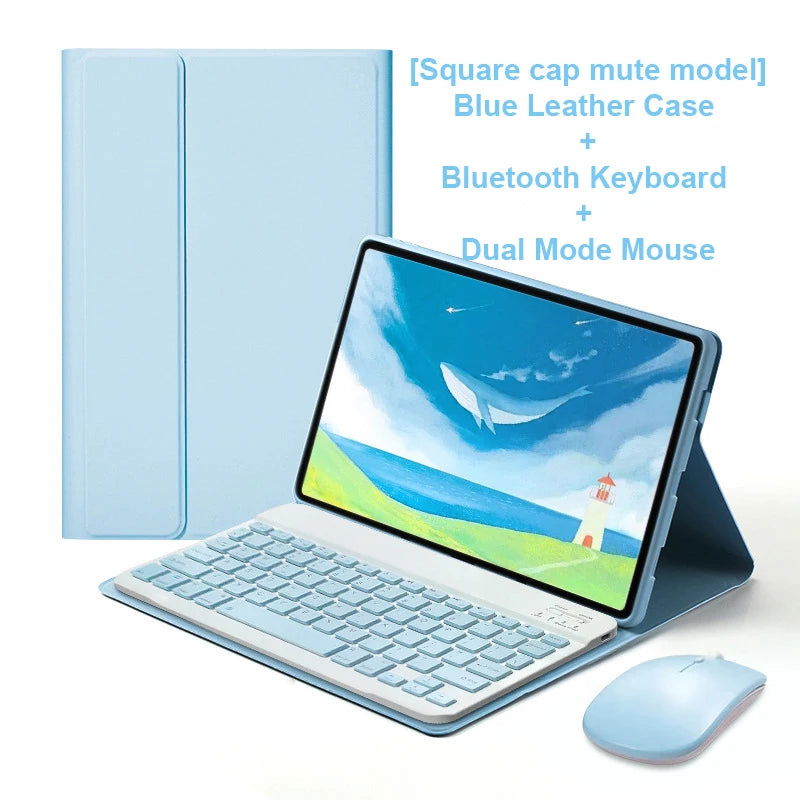 Keyboard Case For Samsung Galaxy Tab A9+ 11 A8 10.5 S6 Lite 10.4 S9 11 S7 S9 FE S7 S8 S9 Plus 12.4 S8 S9 Ultra 14.6 - Slobuy