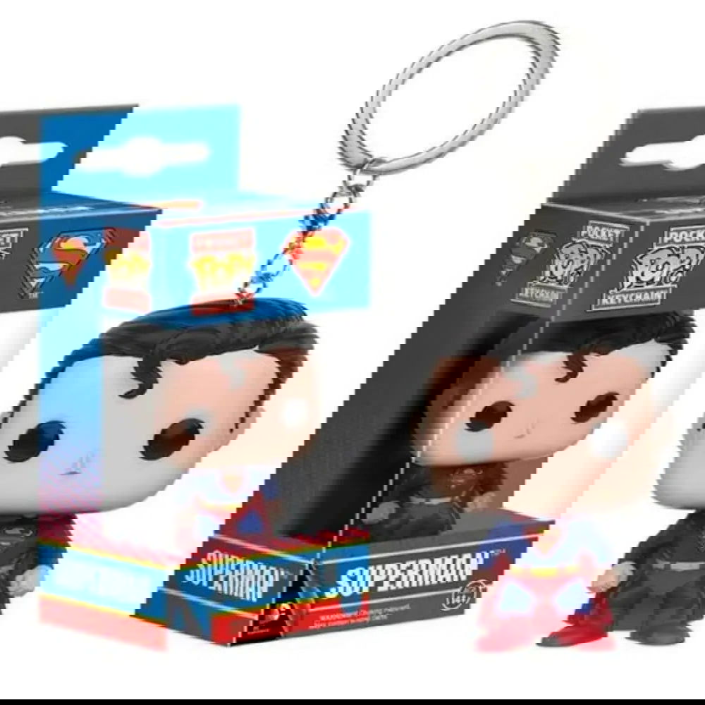Keychain DC Wonder Woman Superman the Flash Aquaman Arrow Daredevil Cyborg Batman POP Action Figure Collection Toys - Slobuy