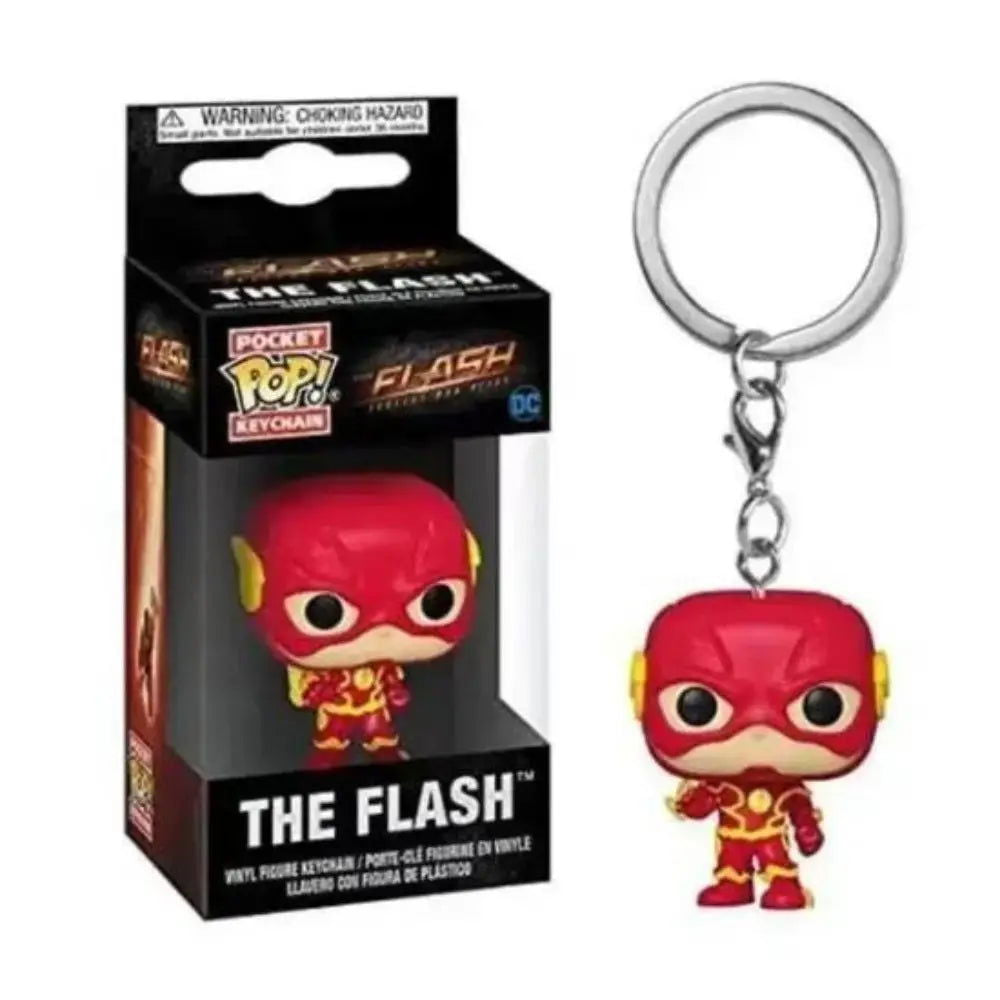Keychain DC Wonder Woman Superman the Flash Aquaman Arrow Daredevil Cyborg Batman POP Action Figure Collection Toys - Slobuy