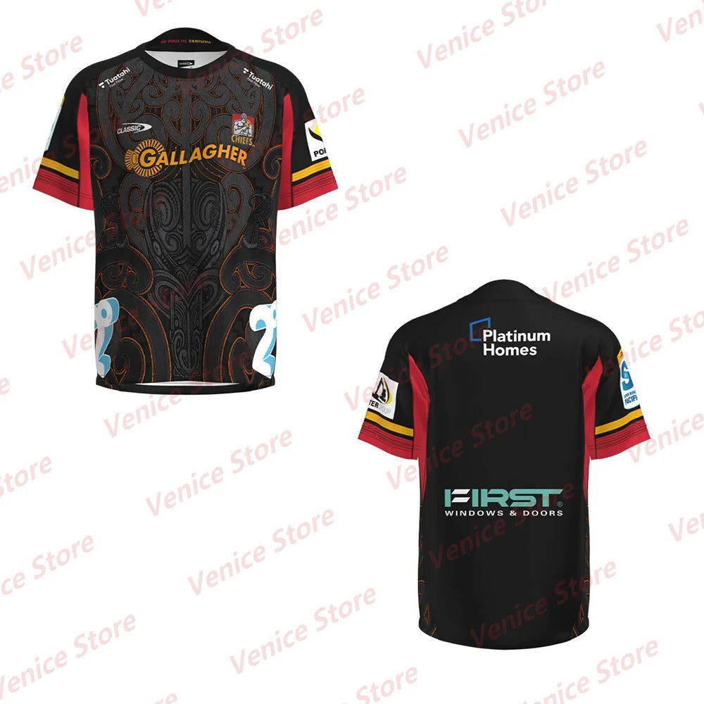 2024 Summer New Arrival Super Rugby Training Jersey Chiefs Home And Away Jersey Men Women T-shirt Adult/Kid Australian Football - Slobuy