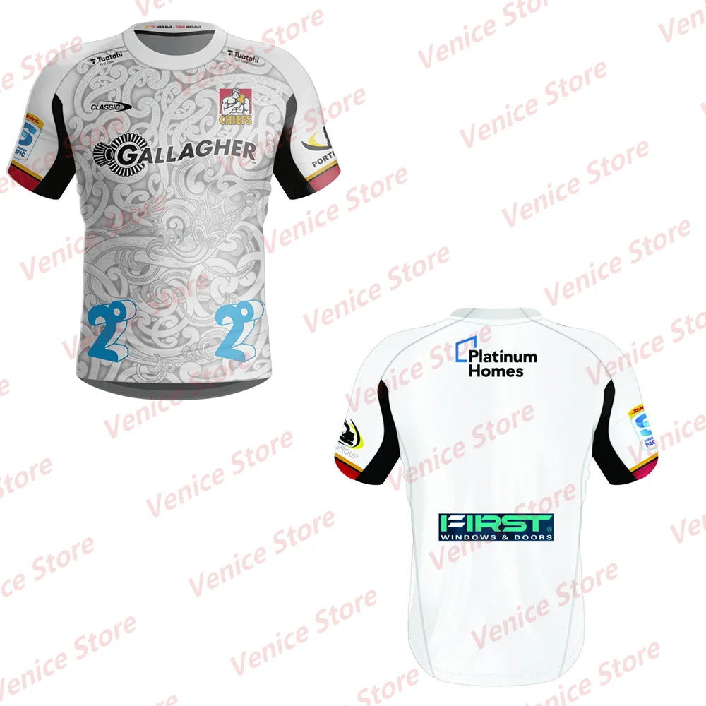 2024 Summer New Arrival Super Rugby Training Jersey Chiefs Home And Away Jersey Men Women T-shirt Adult/Kid Australian Football - Slobuy