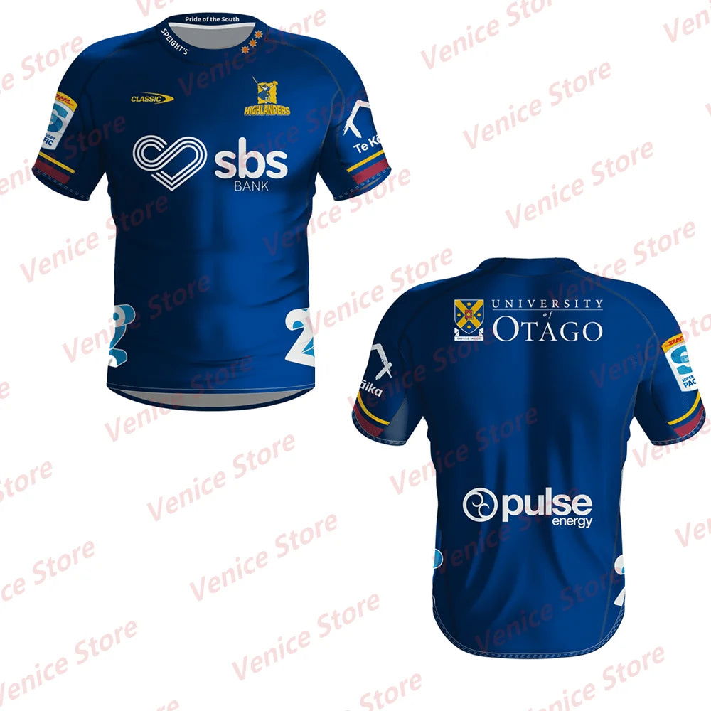 2024 Summer New Arrival Super Rugby Training Jersey Highlanders Home Away Jersey Men Women T-shirt Adult/Kid Australian Football - Slobuy