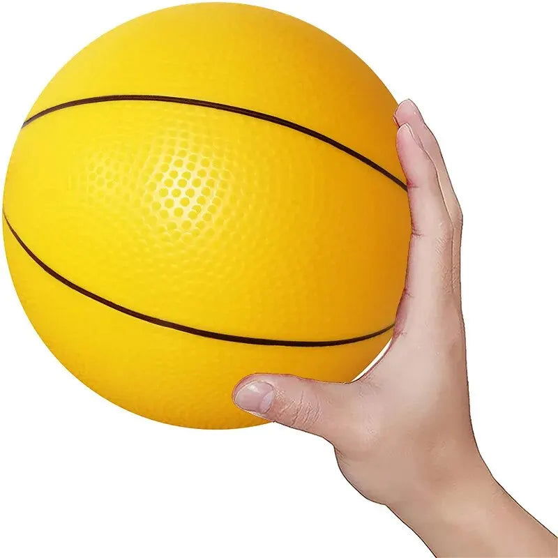 Kid Toy Squeeze Soft Foam Rubber Ball Orange Hand Wrist Exercise Stress Relief Colorful Squeezing Ball Basketball Training Ball - Slobuy