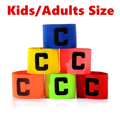 Kids Adults Football Captain Armband Soccer Arm Band Leader Competition Gift Soccer Captain Group Armband Football Training - Slobuy