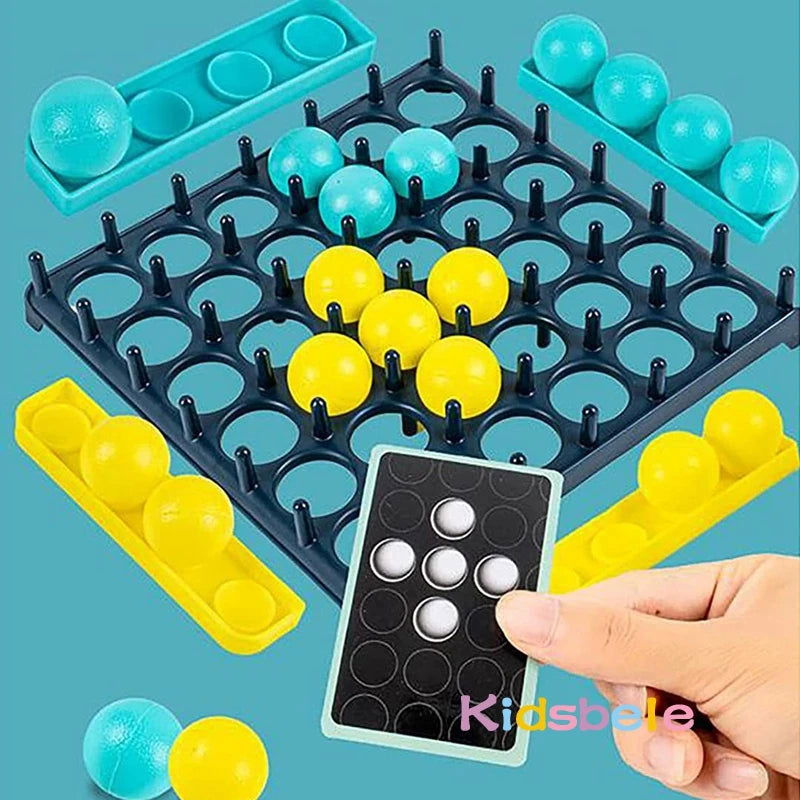 Kids Ball Bouncing Game Parent-child Interaction Board Game Toddler Toss Ball Game Fun Party Game - Slobuy