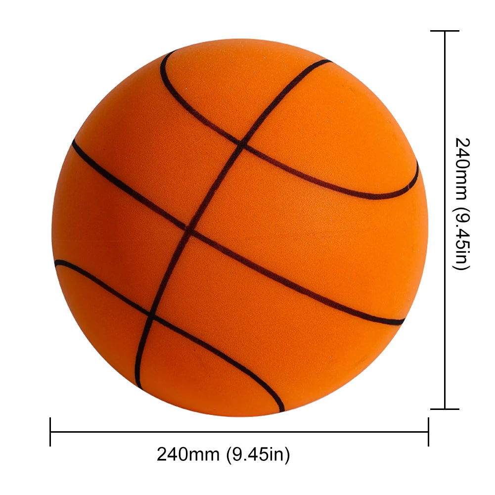 Kids Bouncing Mute Silent Basketball Squeezable Mute Bouncing Basketball Indoor Silent Ball Foam Basketball Bounce Football - Slobuy