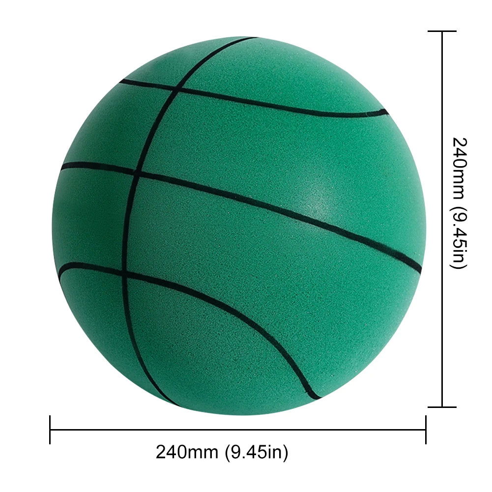 Kids Bouncing Mute Silent Basketball Squeezable Mute Bouncing Basketball Indoor Silent Ball Foam Basketball Bounce Football - Slobuy