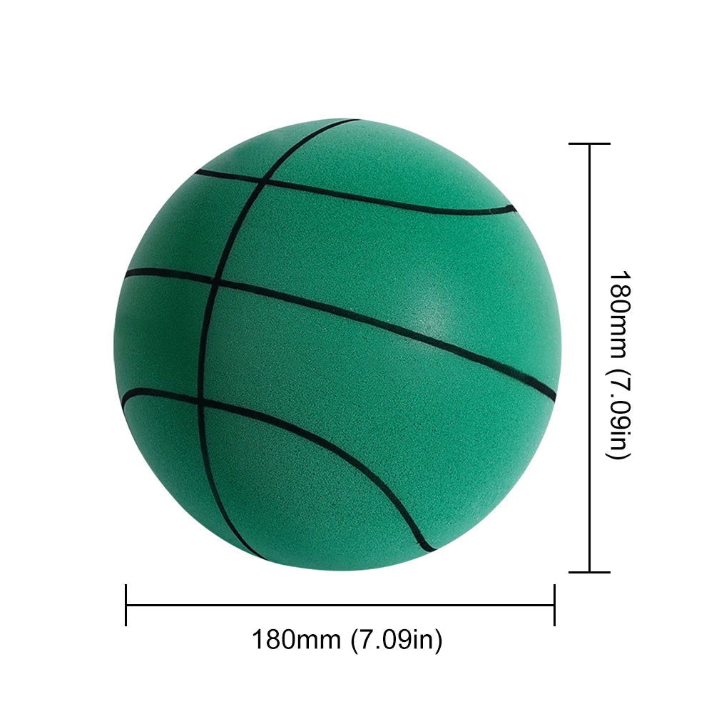 Kids Bouncing Mute Silent Basketball Squeezable Mute Bouncing Basketball Indoor Silent Ball Foam Basketball Bounce Football - Slobuy