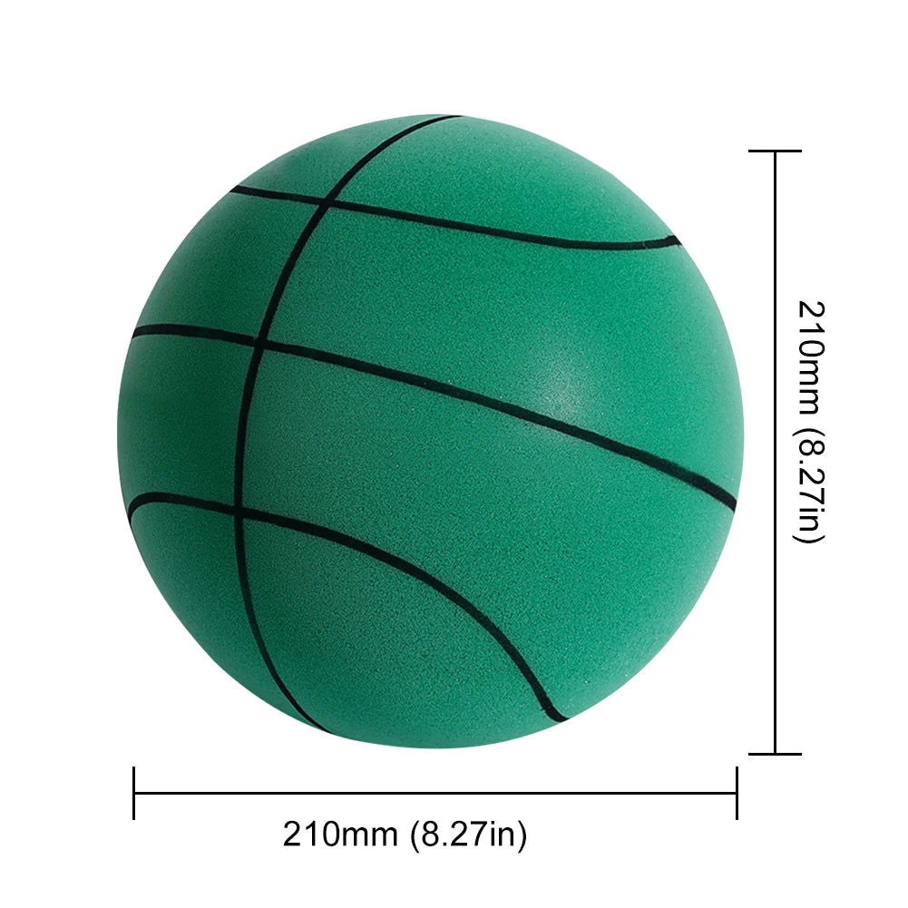 Kids Bouncing Mute Silent Basketball Squeezable Mute Bouncing Basketball Indoor Silent Ball Foam Basketball Bounce Football - Slobuy