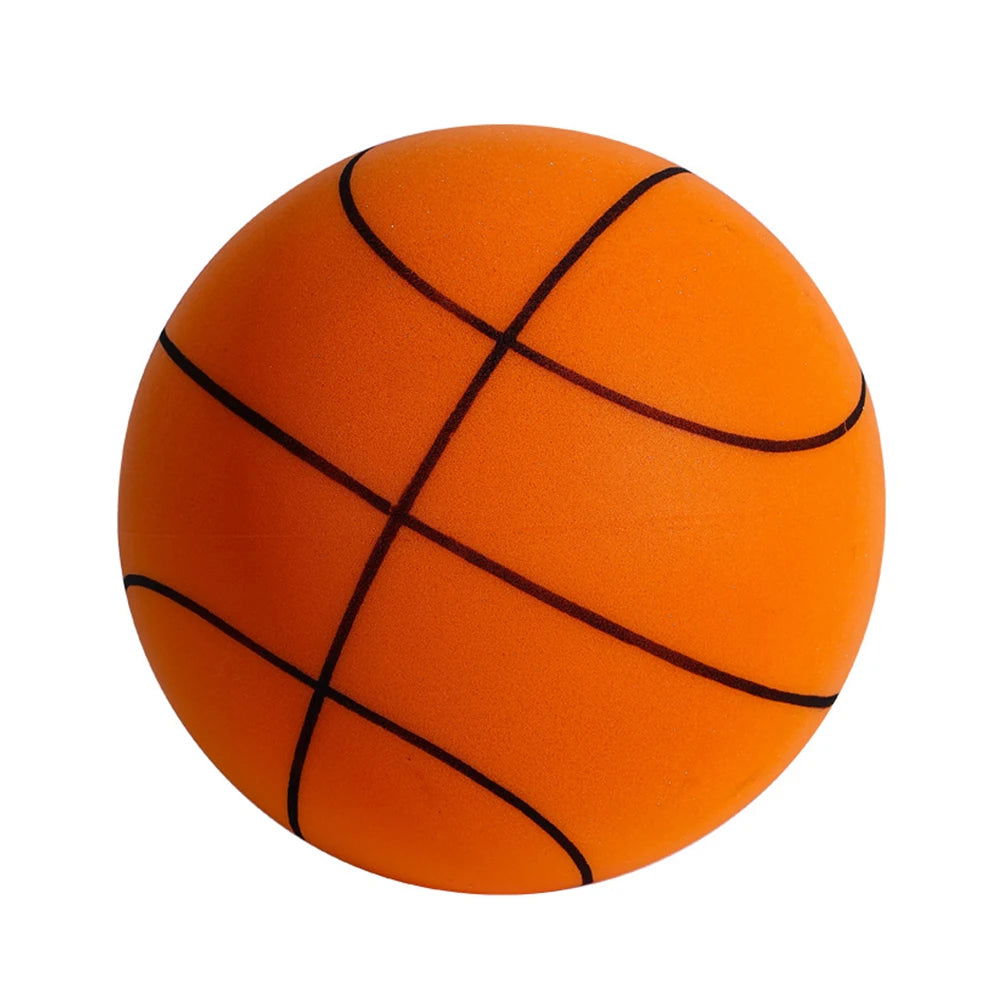 Kids Bouncing Mute Silent Basketball Squeezable Mute Bouncing Basketball Indoor Silent Ball Foam Basketball Bounce Football - Slobuy