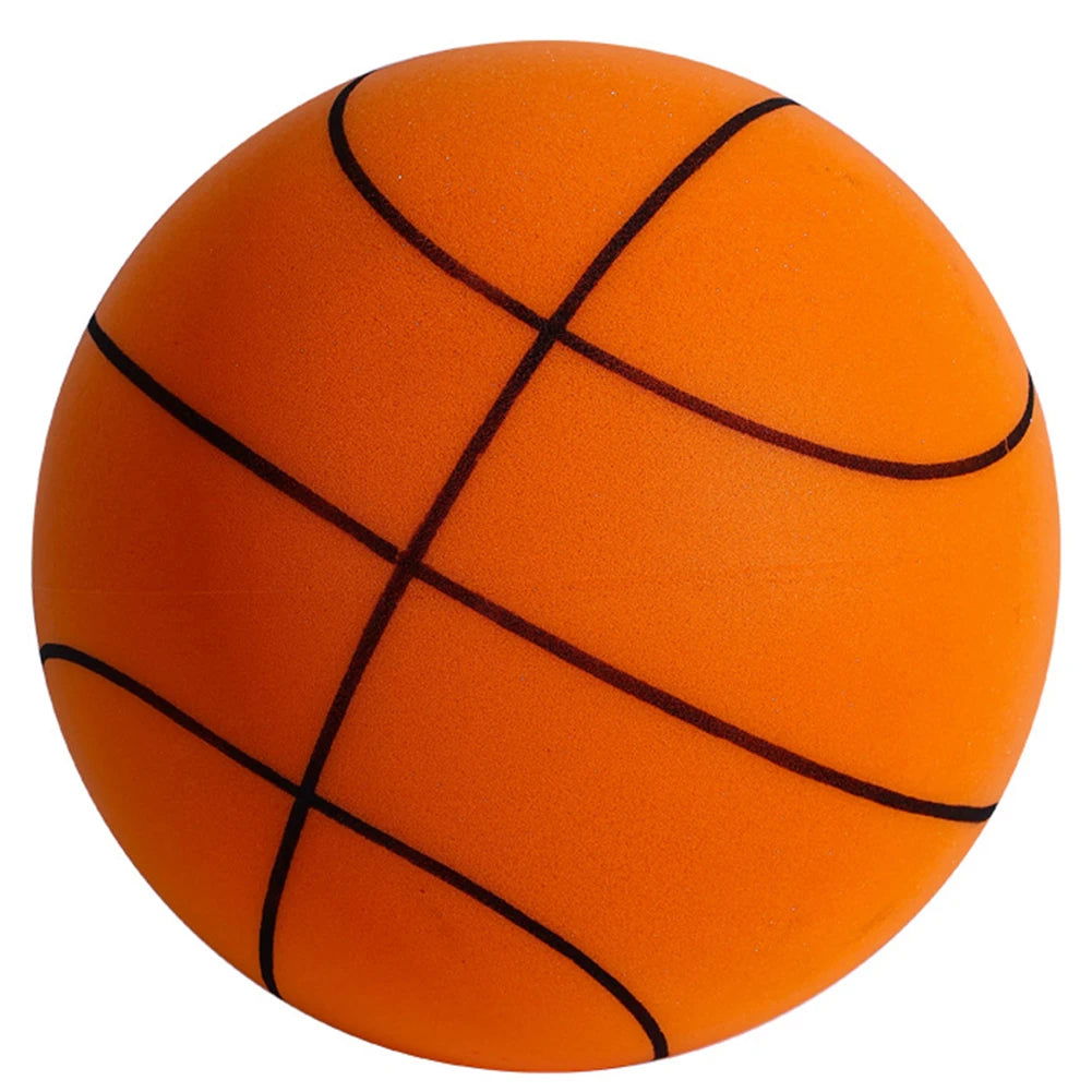 Kids Bouncing Mute Silent Basketball Squeezable Mute Bouncing Basketball Indoor Silent Ball Foam Basketball Bounce Football - Slobuy