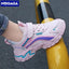 Kids Casual Pink Girls Leather Shoes Fashion For 7-15y Lightweight Running Young Student's Children Sports Girl's Shoe NBGAGA - Slobuy