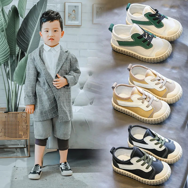 Kids Casual Shoes Boys Sneakers Girls Canvas Shoes Fashion Classic Breathable Soft Spring Autumn 2023 Brand New Children Shoes - Slobuy