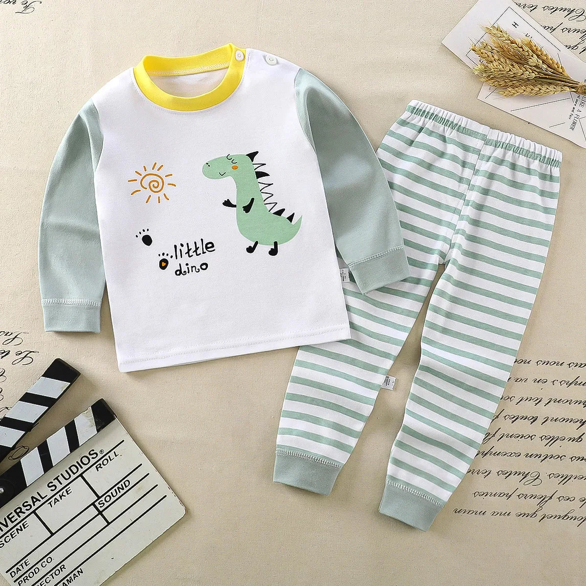 Kids Clothes Children Sets Children's Clothing Boys Girls CottonAutumn winter Clothing Pants Sleepwear Underwear Christmas Gift - Slobuy