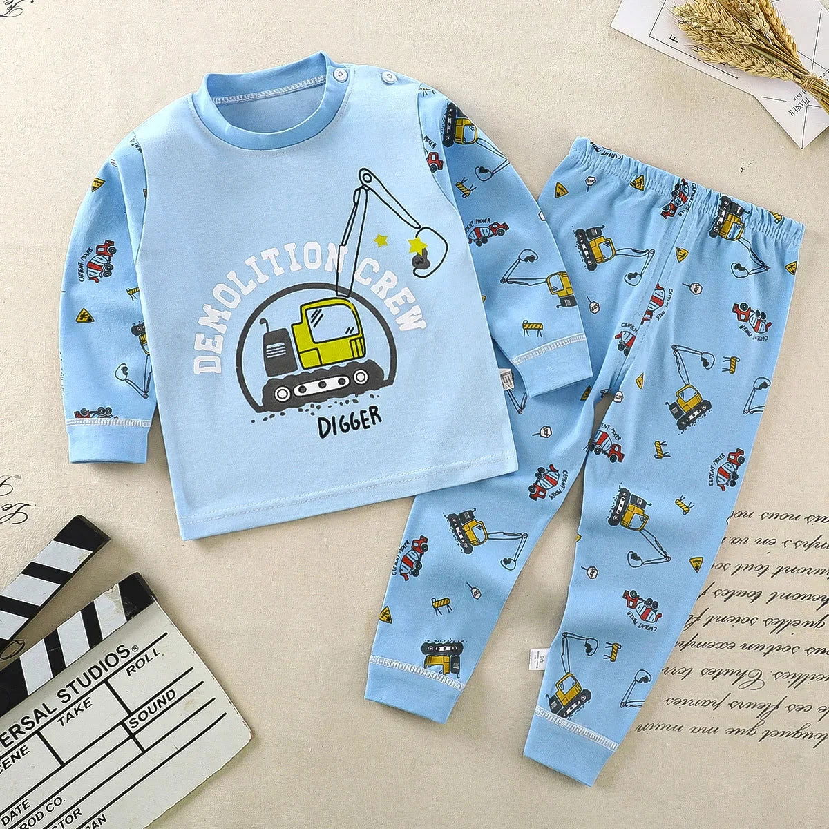 Kids Clothes Children Sets Children's Clothing Boys Girls CottonAutumn winter Clothing Pants Sleepwear Underwear Christmas Gift - Slobuy