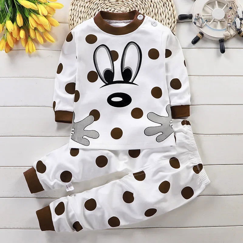 Kids Clothes Children Sets Children's Clothing Boys Girls CottonAutumn winter Clothing Pants Sleepwear Underwear Christmas Gift - Slobuy