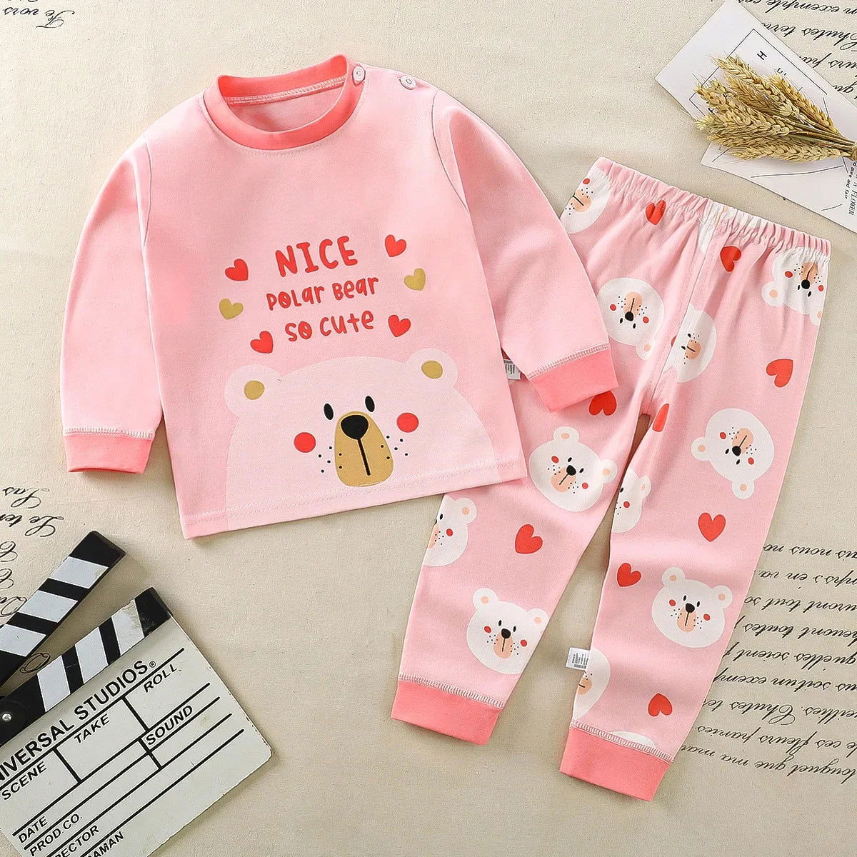 Kids Clothes Children Sets Children's Clothing Boys Girls CottonAutumn winter Clothing Pants Sleepwear Underwear Christmas Gift - Slobuy