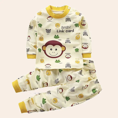 Kids Clothes Children Sets Children's Clothing Boys Girls Cotton Cartoon Autumn winter Clothing Pants Sleepwear Underwear - Slobuy