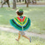 Kids Cosplay Costume Stage Performance Owl Peacock Wings Bird Felt Cape with Mask for Girls Boys Halloween Party Cloak - Slobuy