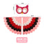Kids Cosplay Costume Stage Performance Owl Peacock Wings Bird Felt Cape with Mask for Girls Boys Halloween Party Cloak - Slobuy