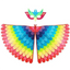 Kids Cosplay Costume Stage Performance Owl Peacock Wings Bird Felt Cape with Mask for Girls Boys Halloween Party Cloak - Slobuy