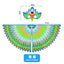 Kids Cosplay Costume Stage Performance Owl Peacock Wings Bird Felt Cape with Mask for Girls Boys Halloween Party Cloak - Slobuy