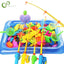 Kids' Fishing Toy Set Play Water Toys for Baby Magnetic Rod and Fish with Inflatable Pool Outdoor Sport Toys for Children - Slobuy