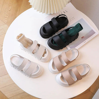 Kids Sandals Children Summer Beach Shoes for Boys Girls Toddlers Little Boy Sandals Fashion 2023 New Toes-covered Anti-kick Soft - Slobuy