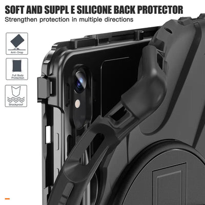 Kids Shockproof Tablet Cover For Samsung Galaxy Tab S9 S8 Ultra 14.6 S7 11" Plus FE 12.4 Inch Case Handle Shoulder Strap Funda - Slobuy